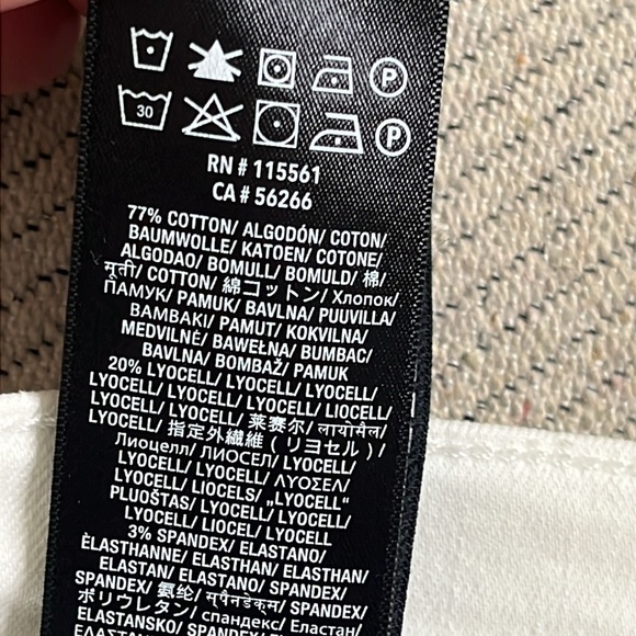 7 For All Mankind White high waisted ankle gwenevere Denim Jeans fray hems - Picture 8 of 17